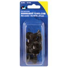Hex screw M10X25 10.9 10pcs Countersunk Din7991