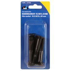 Hex screw M10X60 10.9 5pcs Countersunk Din7991