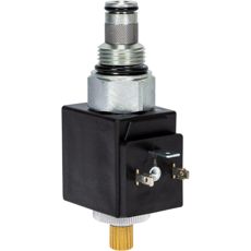 Cartridge valve 2/2 NC and spool 12V