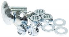 Bolt set for mounting rail