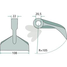 Hammer Blade Perfect 22X108X20.5