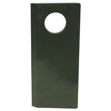 Right Mower Knife Pöttinger 112x49x4 for precision in grass cutting.
