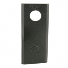 Left mowing blade 93x40x3 mm, robust and reliable for field work.