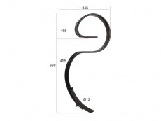 S-Pin Multiva Top-Line 45x12x700mm