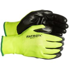 Work Gloves Nitrile-Coated Hi-Vis Nylon