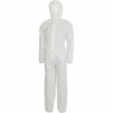 Disposable overall with hood