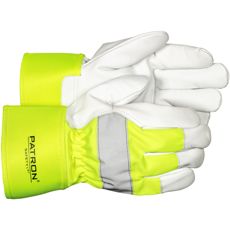 Work gloves Hi-Vis Leather Neck protection