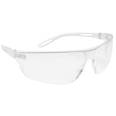 Clear Stealth 16G safety glasses, offering excellent visibility and protection.