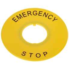 Emergency Stop Label