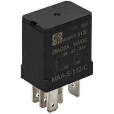 Micro Relay 5-Pole 12V 35/20A