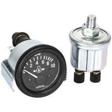 Oil Pressure Gauge with Sensor 24V