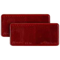 Self-adhesive Red Reflector 40X90 2 Pcs