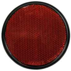 Round Red Reflector 84Mm