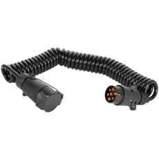Extension Cable 7-Pole 12V Spiral 4,5M