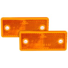 Reflector 96X42Mm Yellow Mounting holes 2Pcs