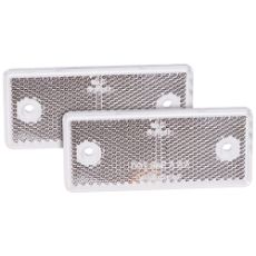 Reflector 96X42Mm White Mounting holes 2Pcs