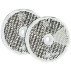 Reflective White Round 61Mm Mounting holes 2Pcs