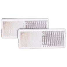 Reflector 96X42Mm White Self-adhesive 2Pcs