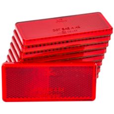 Reflector 96X42Mm Red Self-adhesive 10Pcs