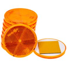 Reflective Yellow Round 61Mm Self-adhesive 10Pcs