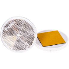 Reflective White Round 61Mm Self-adhesive 2Pcs
