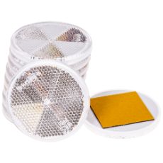 Reflective White Round 61Mm Self-adhesive 10Pcs