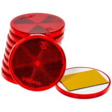 Reflective Red Round 61Mm Self-adhesive 10Pcs