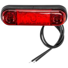 Position Light LED Slim Red 12-24V