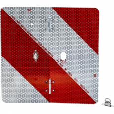 Side Marker Sign Folding Left 282X282mm