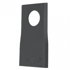 Right mower blade Mörtl, 94X48X23, designed to provide a clean and efficient cut.
