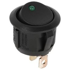 Switch On/Off 24V Round Green