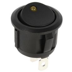 Switch On/Off 24V Round Yellow