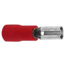 Flat Pin Sleeve Female 2.8 Red 100 pcs