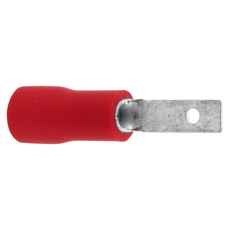 Flat Pin Sleeve Male 2.8 Red 100 pcs