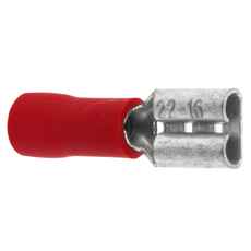 Flat Pin Sleeve Female 4.7 Red 10 pcs