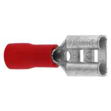 Flat Pin Sleeve Female 6.5 Red 100 pcs