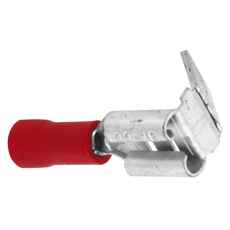 Double Flat Pin Female 6.5/6.3 Red 100 pcs