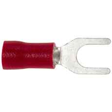 Fork Cable Lug 4mm Red 100 pcs