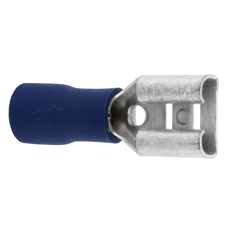 Flat Pin Sleeve Female 6.5 Blue 10 pcs