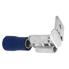 Double flat pin Female 6.5/6.3 Blue 100 Pcs