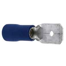 Flat pin Male 6.5 Blue 10 Pcs
