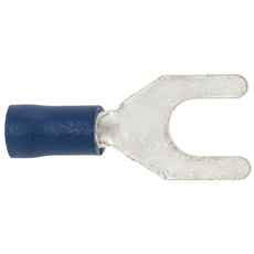 Fork terminal 6mm Blue 100 Pcs