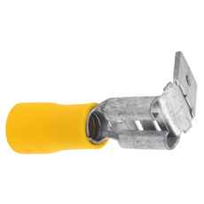 Double flat pin Female 6.5/6.3 Yellow 100 Pcs