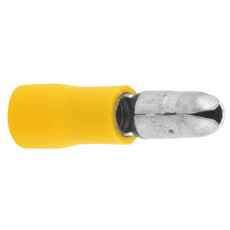 Round pin Male Yellow 100 Pcs