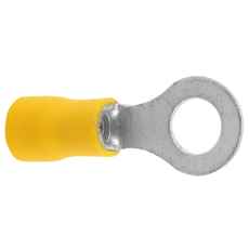 Ring terminal 6mm Yellow 10 Pcs