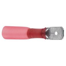 Waterproof Tab Terminal Red 10Pcs 6.35mm Male