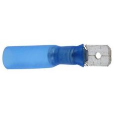 Waterproof Tab Terminal Blue 10Pcs 6.35mm Male