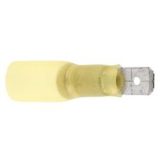 Waterproof Tab Terminal Yellow 10Pcs 6.35mm Male
