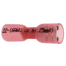 Waterproof Tab Terminal Red 10Pcs 6.6mm Female