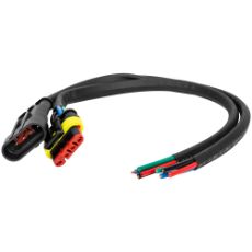 4-Pole Amp Superseal Connector With Cable Female+Male